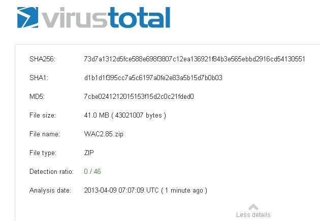 WAC Virustotal